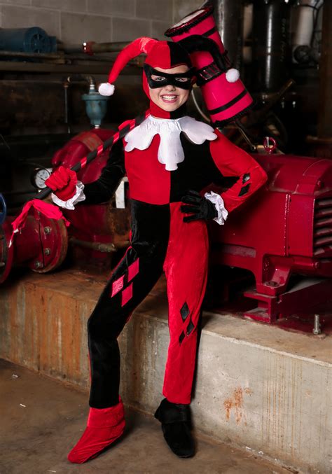 harley quinn childrens halloween costumes|kids original harley quinn costume.